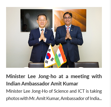  Minister Lee Jong-ho at a meeting with Indian Ambassador Amit Kumar