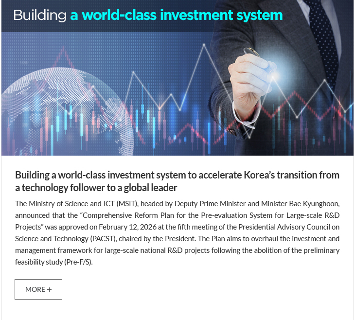 Building a world-class investment system to accelerate Korea’s transition from a technology follower to a global leader